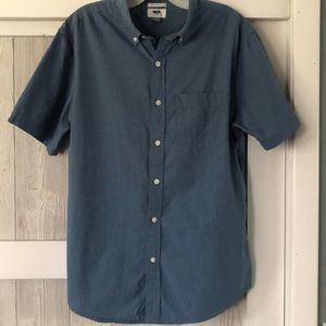 Blue button down shirt